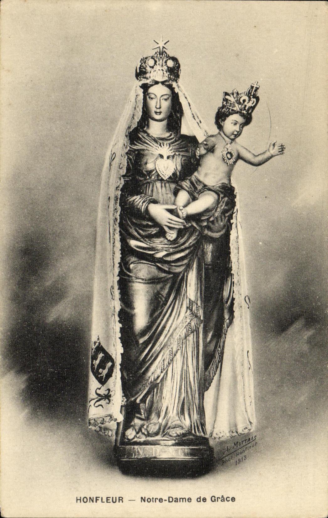 CPA Honfleur Notre Dame de Grace Vierge