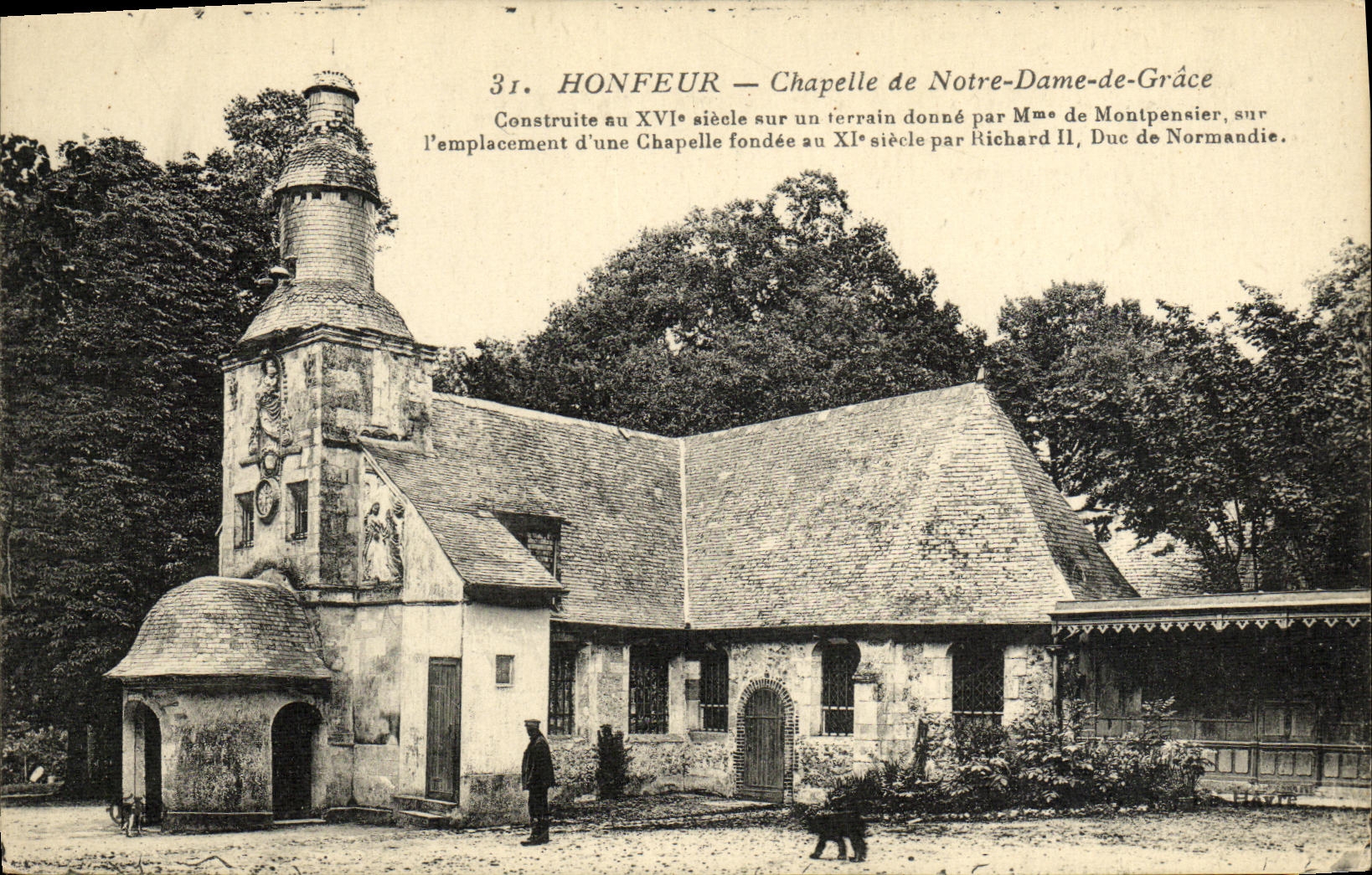 CPA Honfleur La Chapelle Notre Dame de Grace