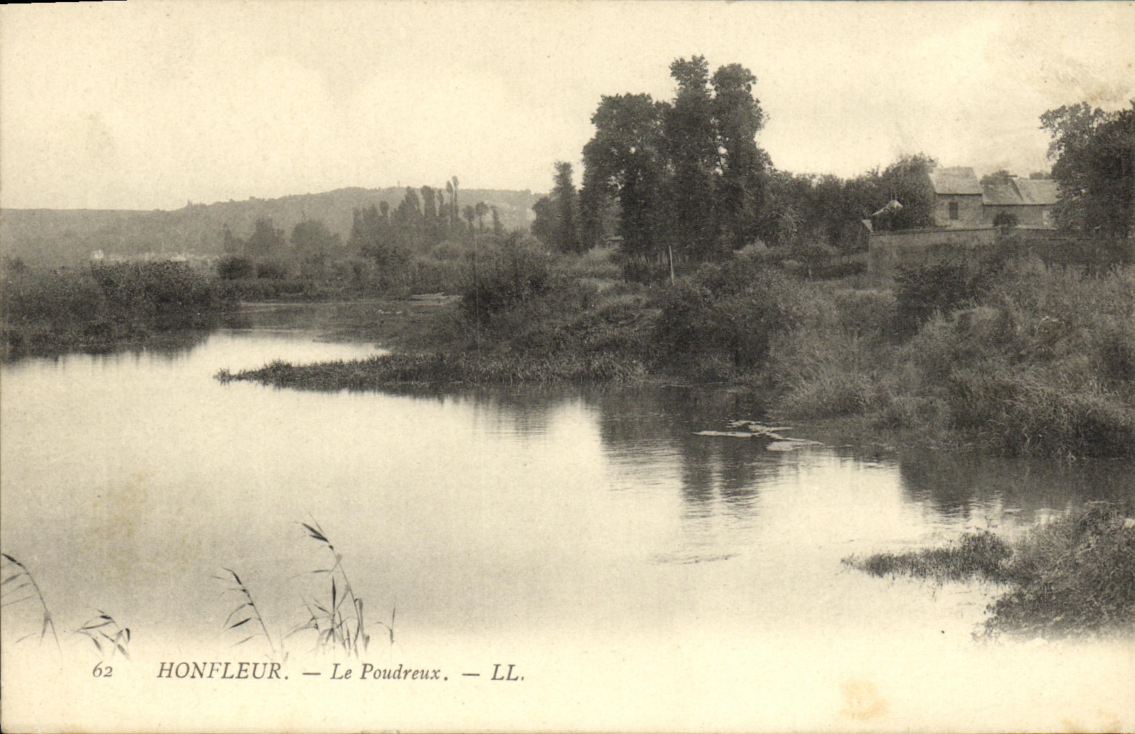 POSTAL Honfleur de la VENDIMIA el polvoriento
