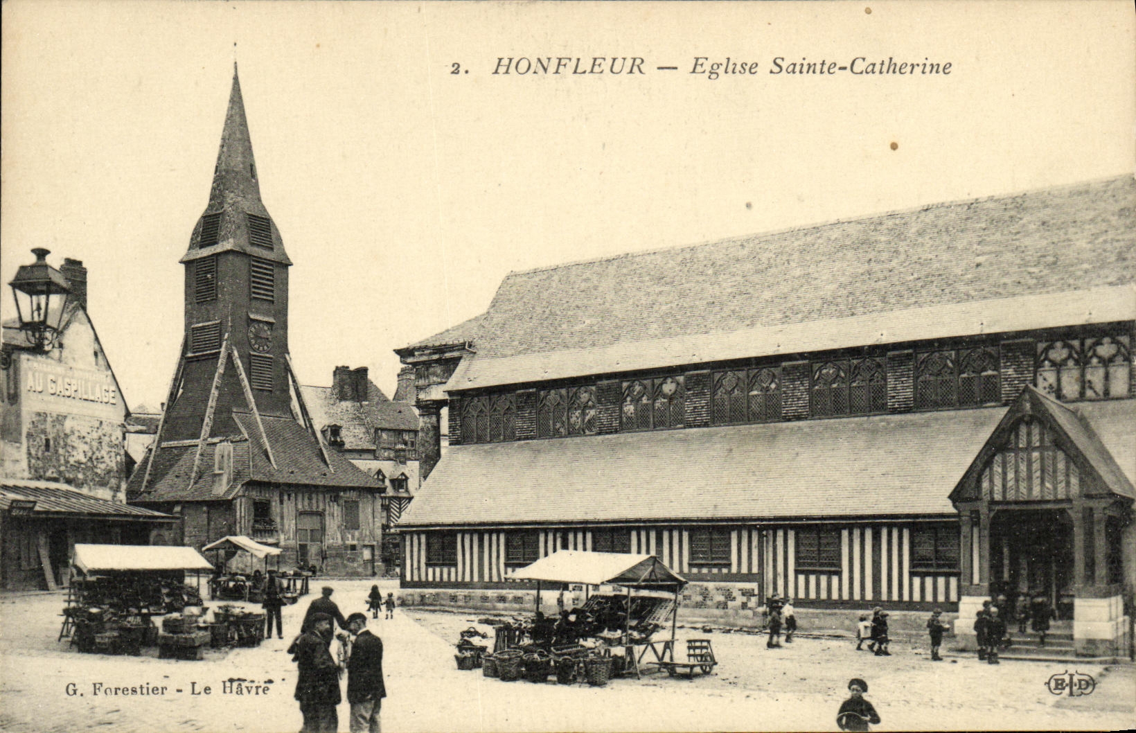 CPA Honfleur Eglise Sainte Catherine