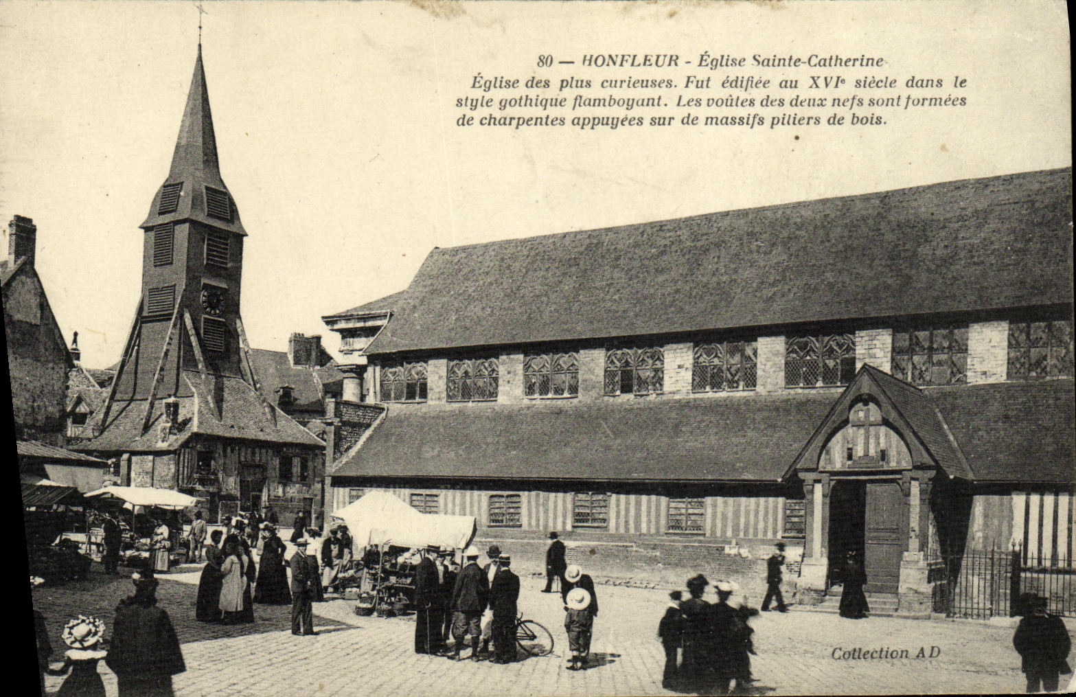 CPA Honfleur Eglise Sainte Catherine