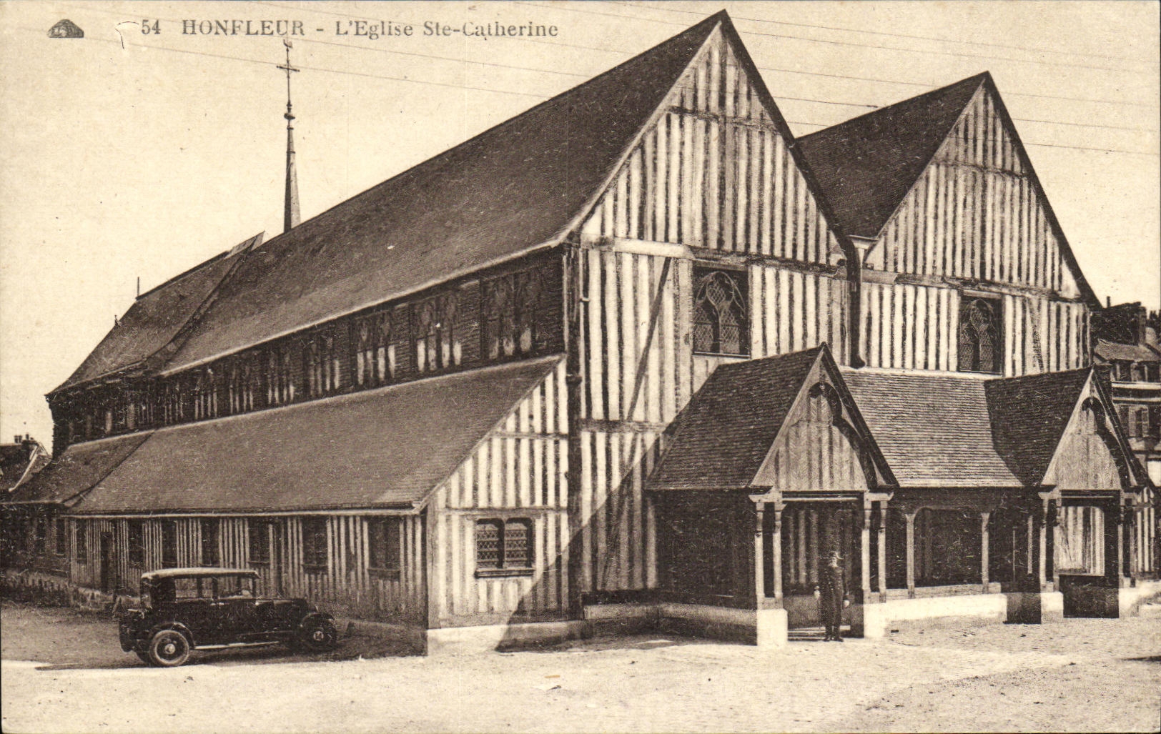 CPA Honfleur L Eglise Saint Catherine