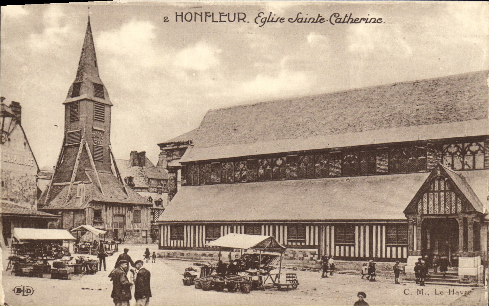 CPA Honfleur Eglise Saint Catherine Marche