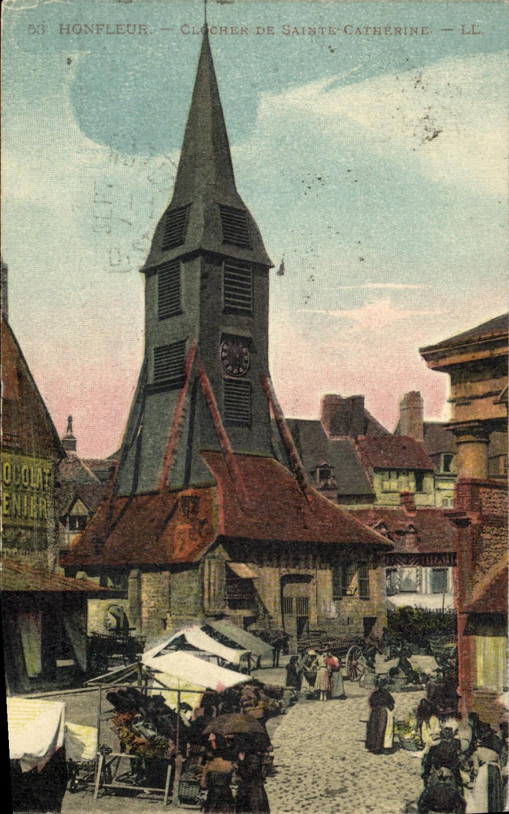 CPA Honfleur Le Clocher de Sainte Catherine Marche