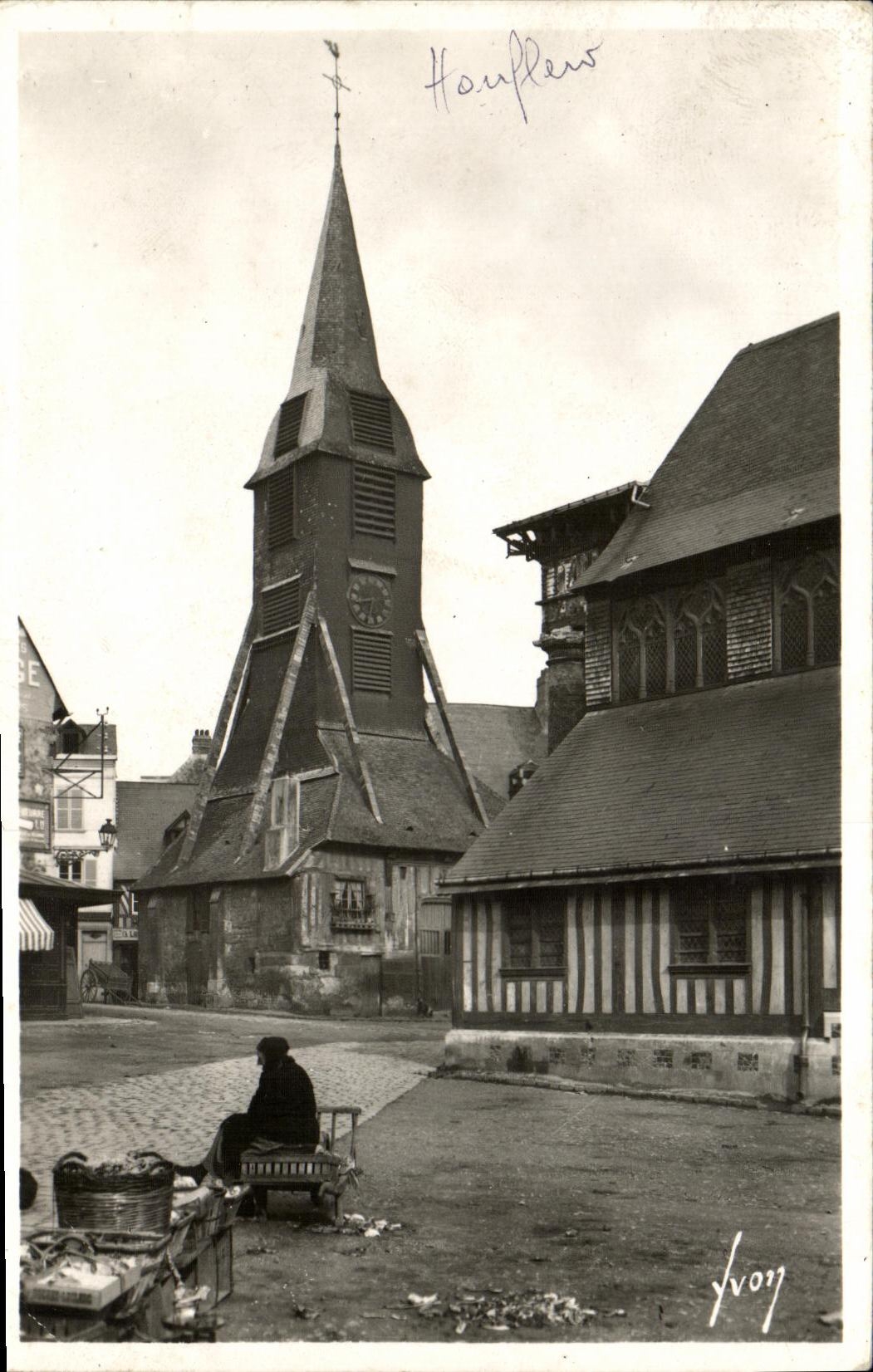 CPA Honfleur Le Clocher de Sainte Catherine