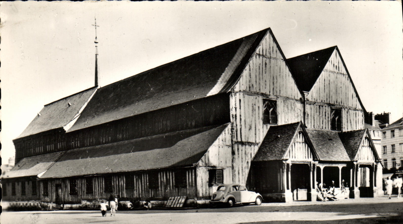 POSTAL MODERNA Honfleur un aspecto de L iglesia Sainte Catherine