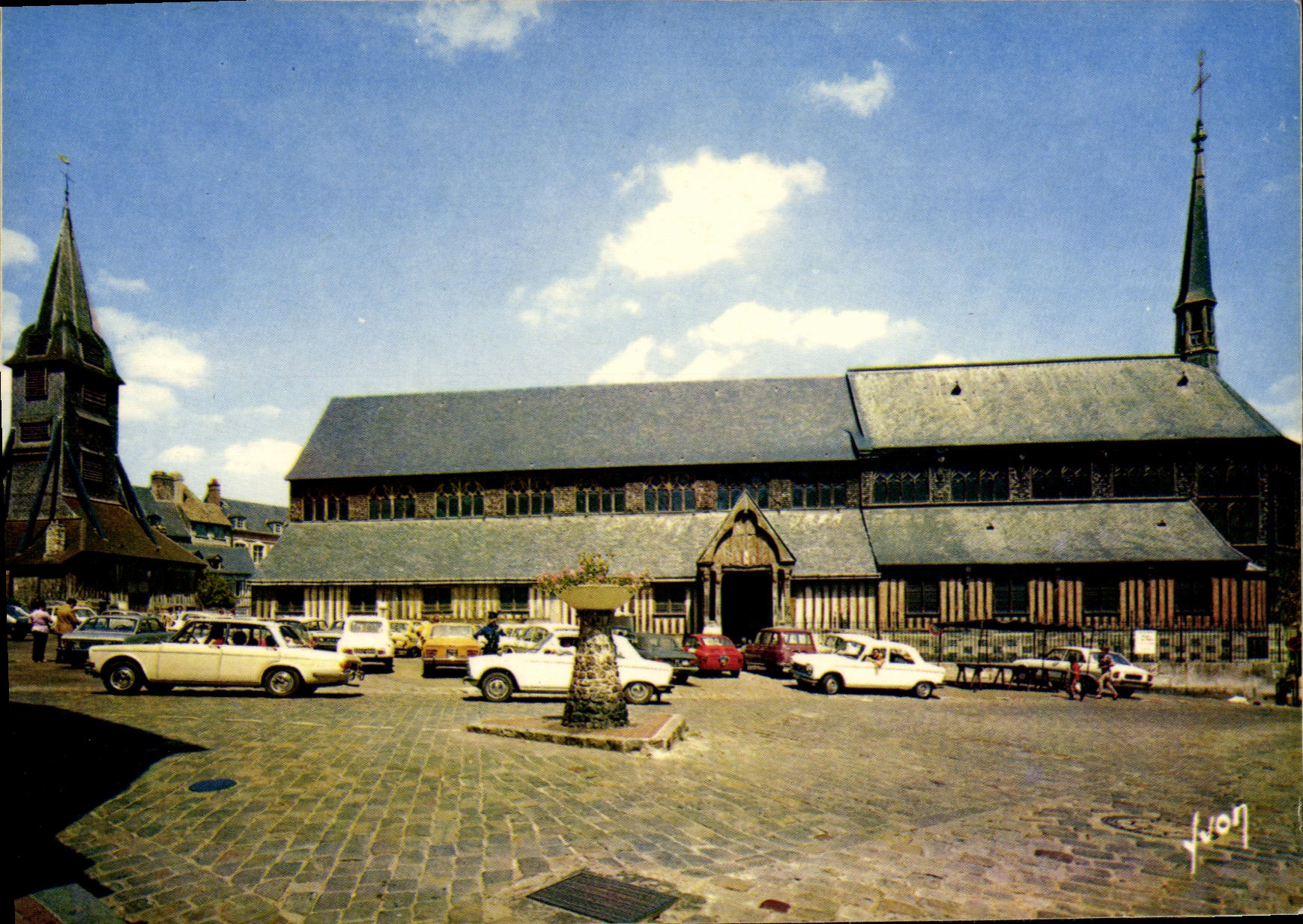 POSTAL MODERNA iglesia Sainte Catherine de Honfleur