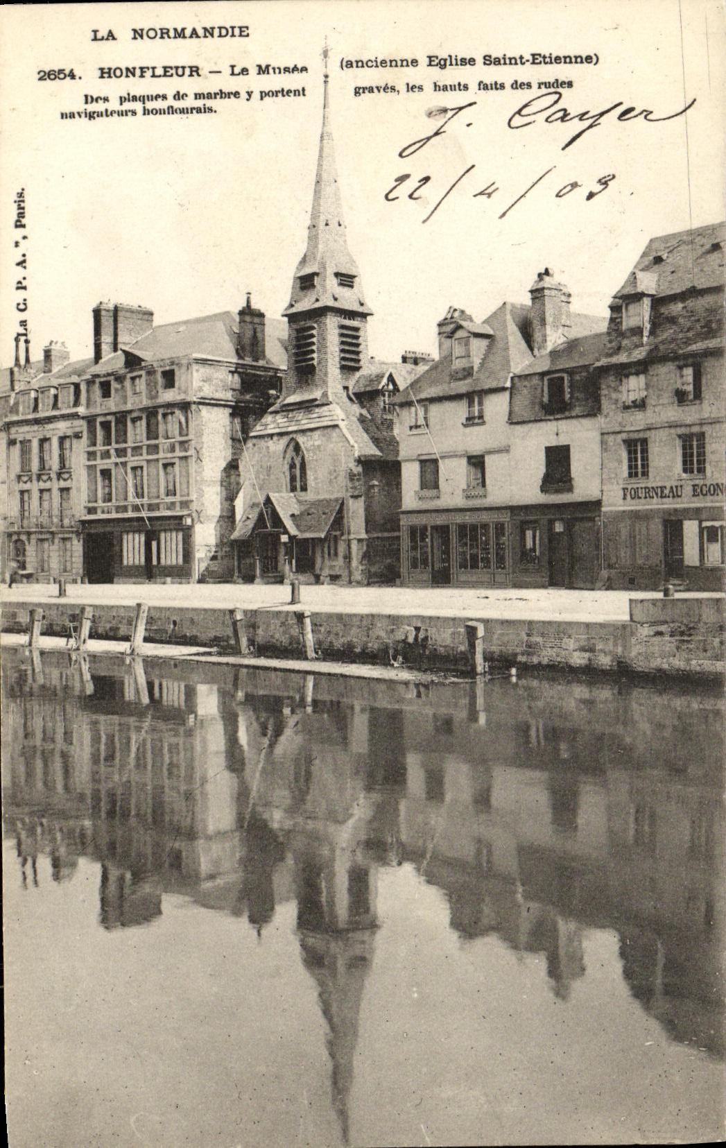 CPA Honfleur L Eglise St Stienne