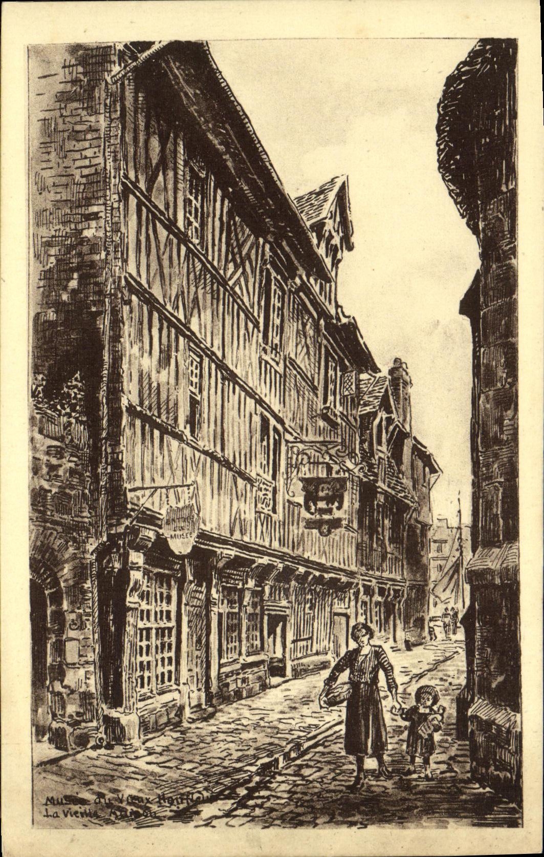 CPA Honfleur Le Musee Vieux la vieille maison