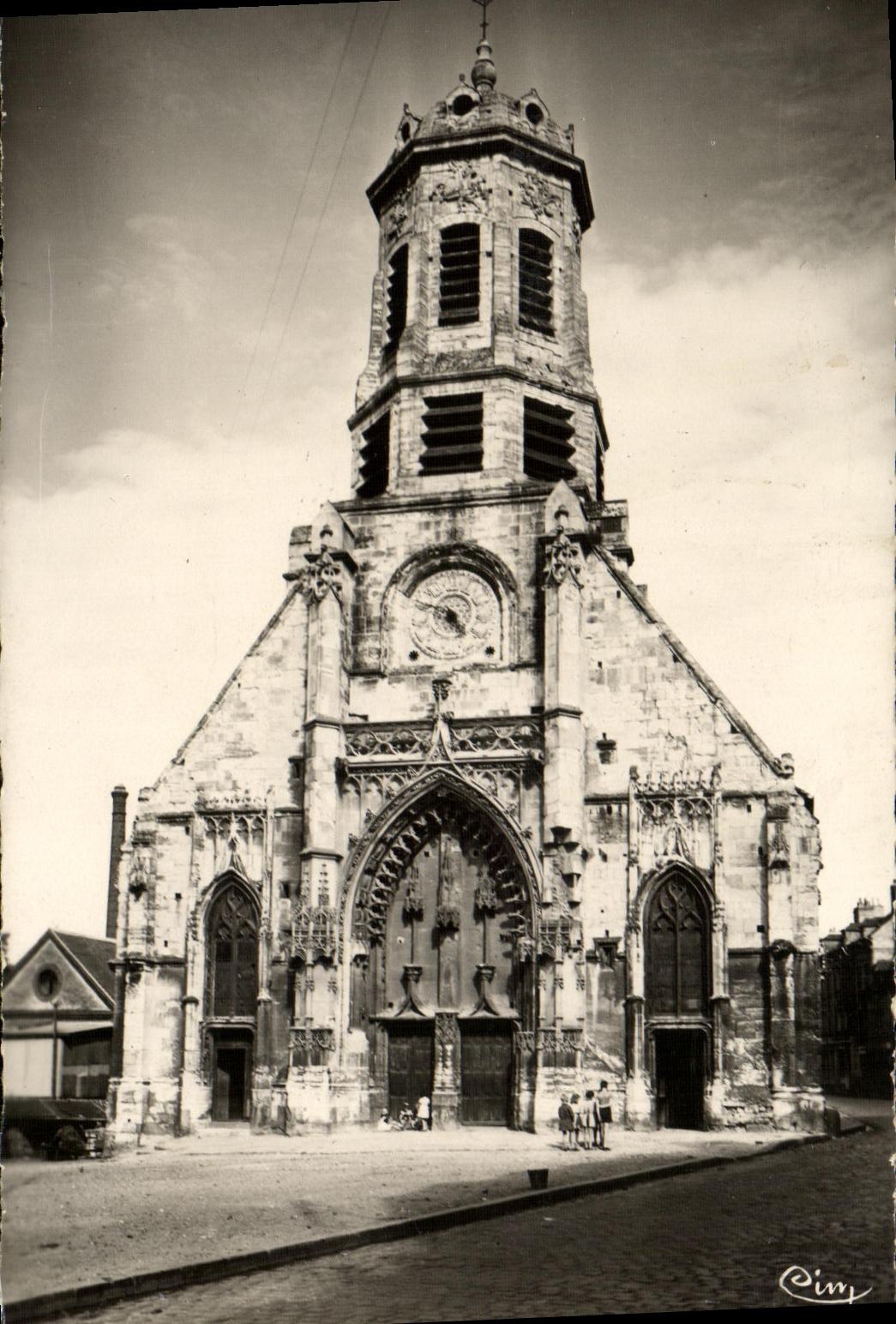 POSTAL MODERNA Honfleur L St Leonard de la iglesia