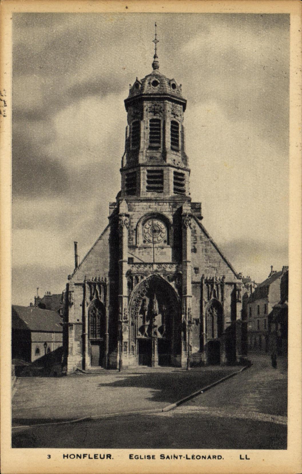 CPA Honfleur L Eglise St Leonard