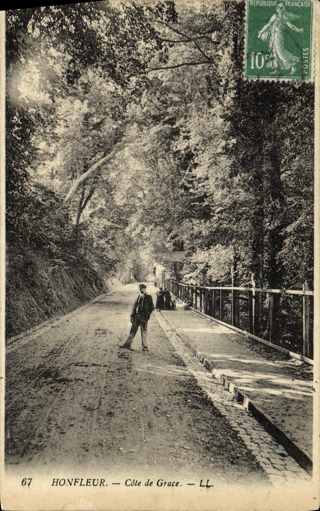 CPA Honfleur Cote de Grace