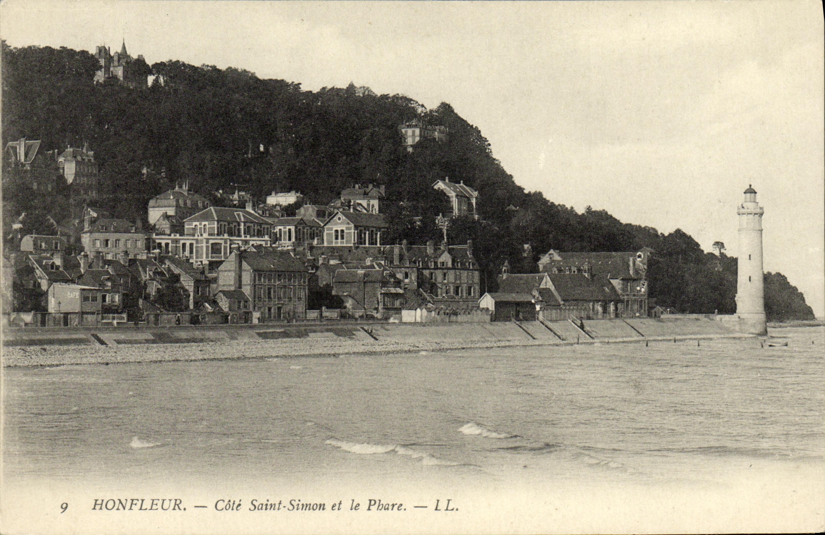 CPA Honfleur Cote Saint Simon et le Phare