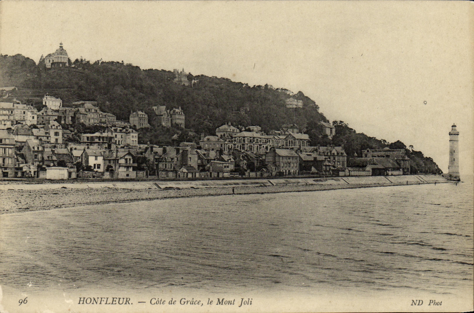 CPA Honfleur La Cote de Grace le Mont Joli