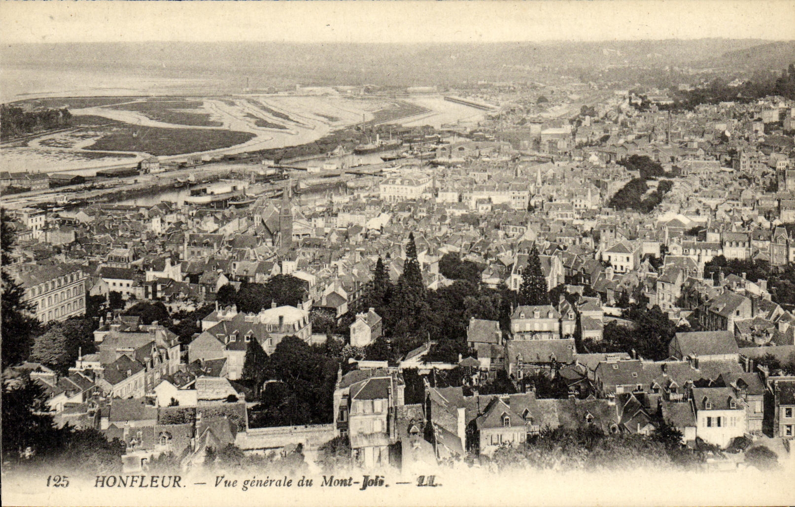 CPA Honfleur Vue Generale du Mont Joli