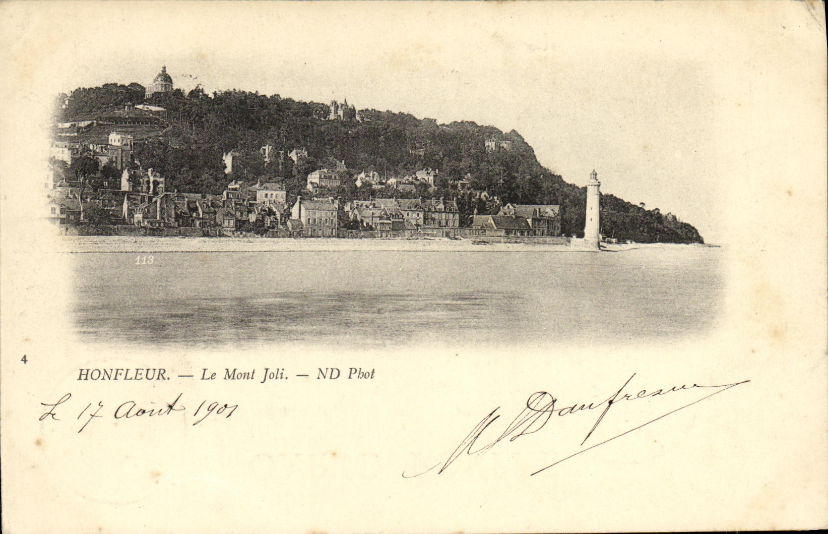CPA Honfleur le Mont Joli