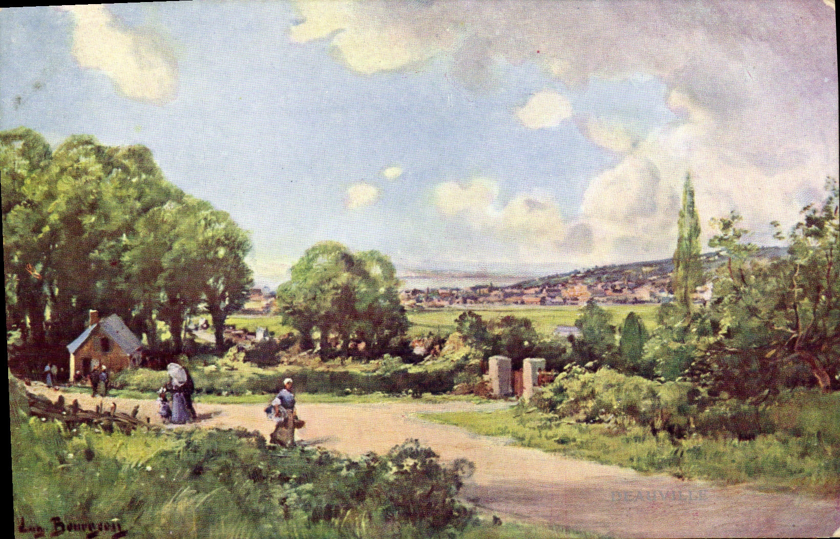 VINTAGE POSTCARD the Sites France by Middle class Eug Normandy S XXlll Deauville