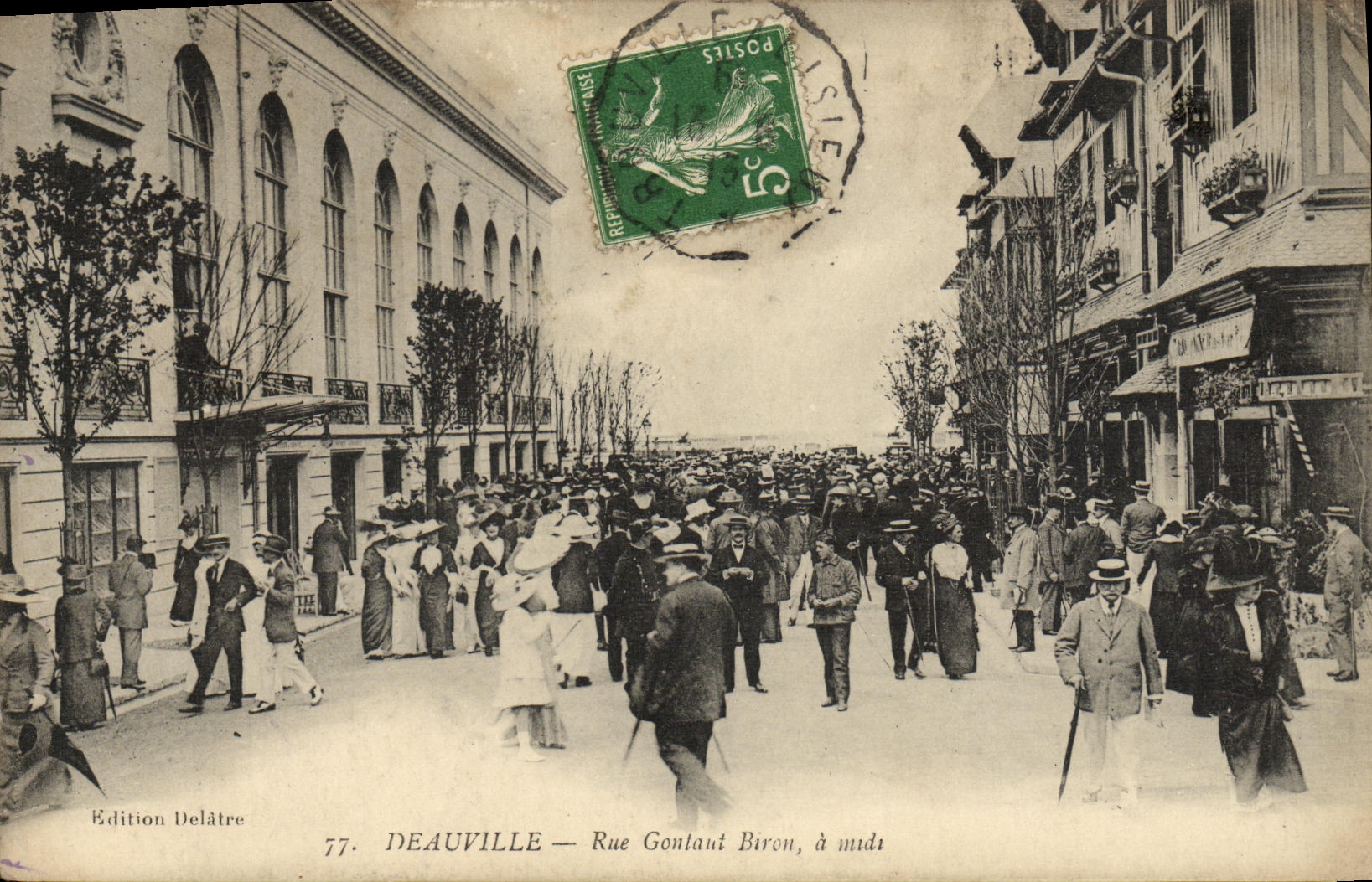 CPA Deauville Rue Gontaut Biron 