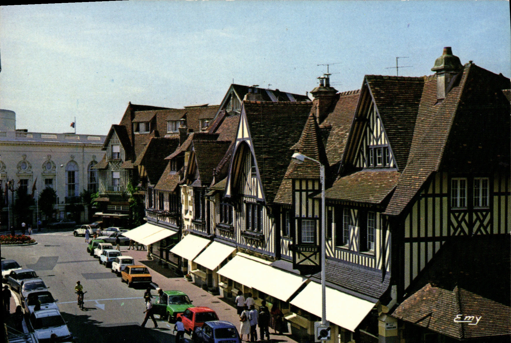 MODERN CARD Deauville the frontages Normans of the street Eugene Agauche Colas the Casino