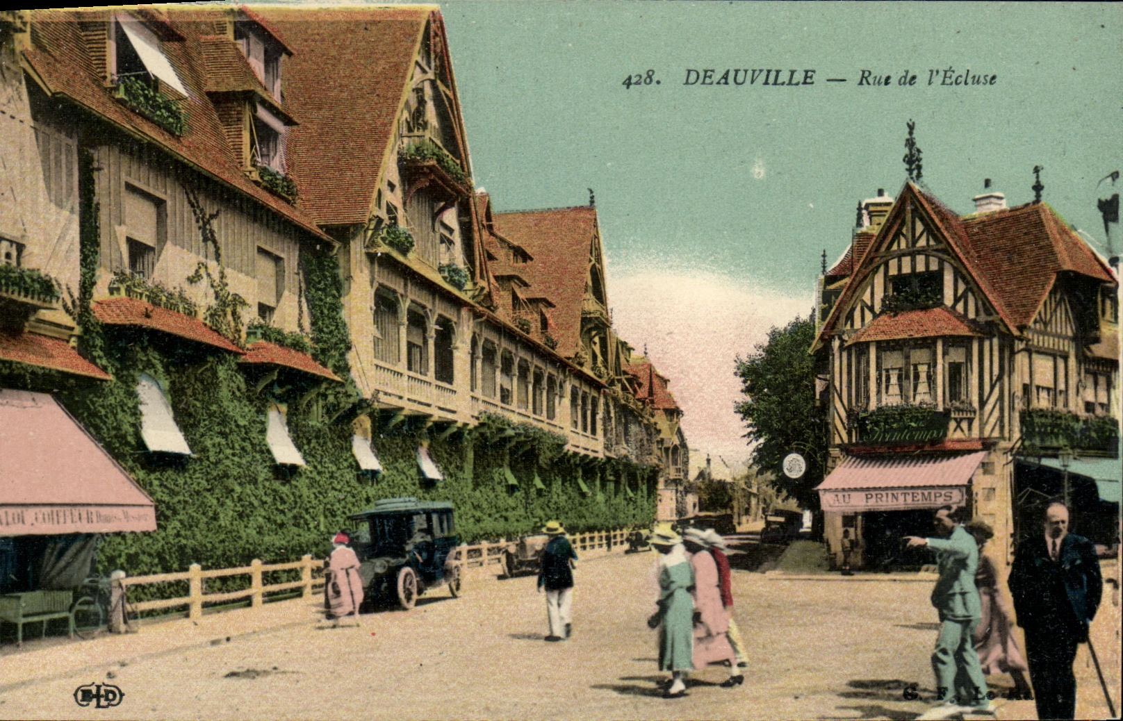 CPA Deauville Rue de l ecluse Magasin au Printemps