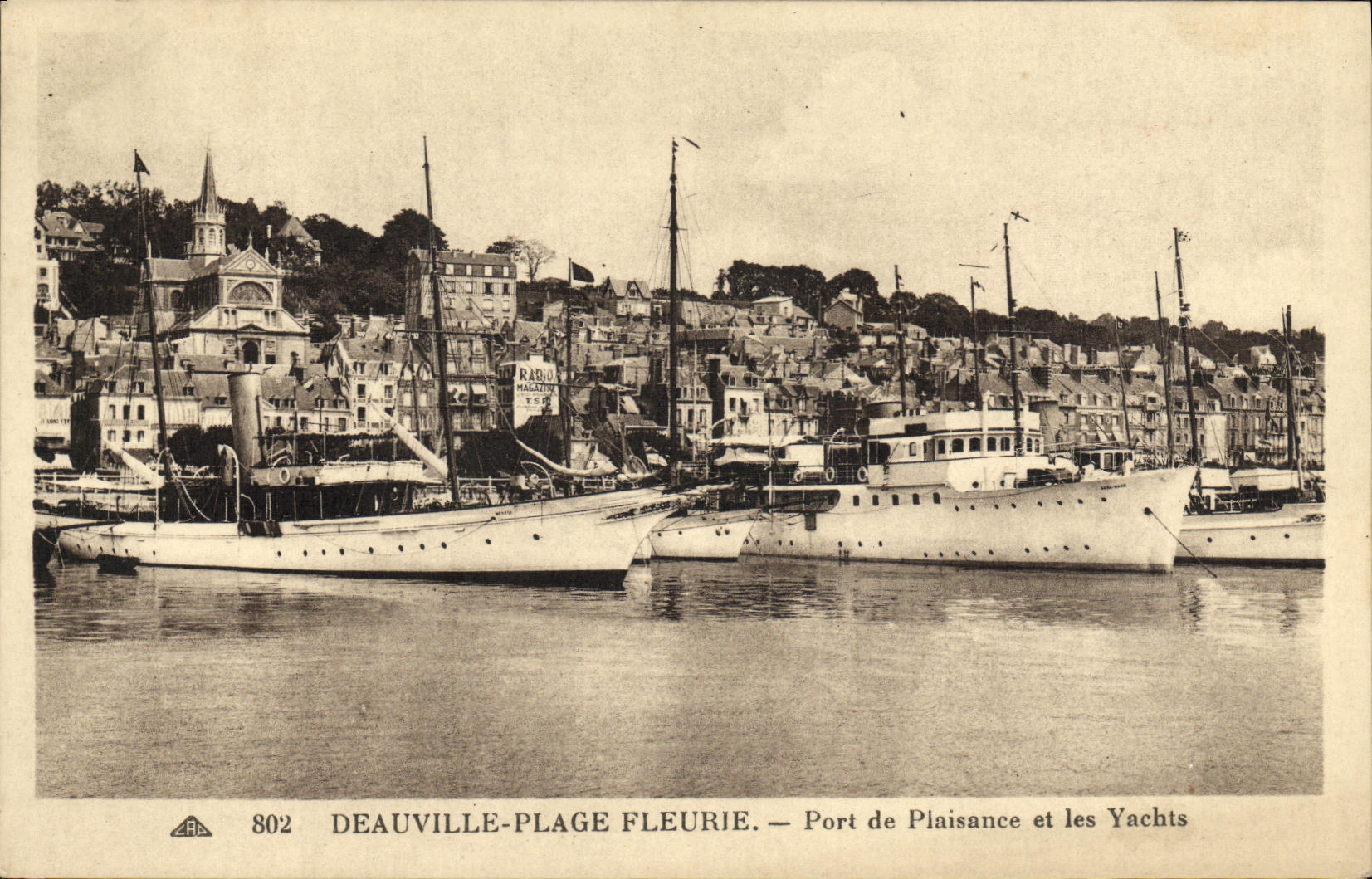 CPA Deauville La Plage Fleurie Port de Plaisance Yachts Bateaux