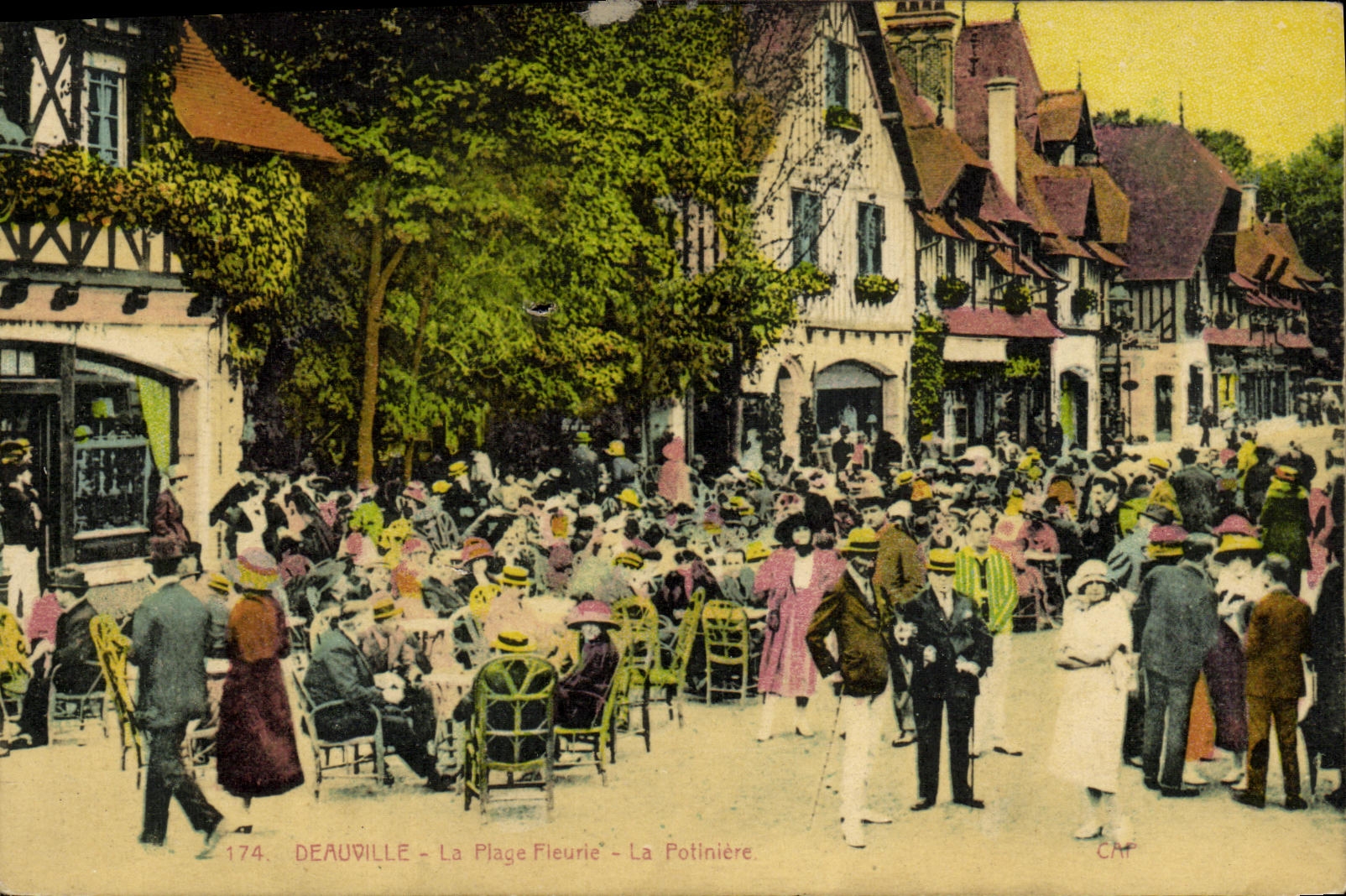CPA Deauville La Plage Fleurie La Potiniere