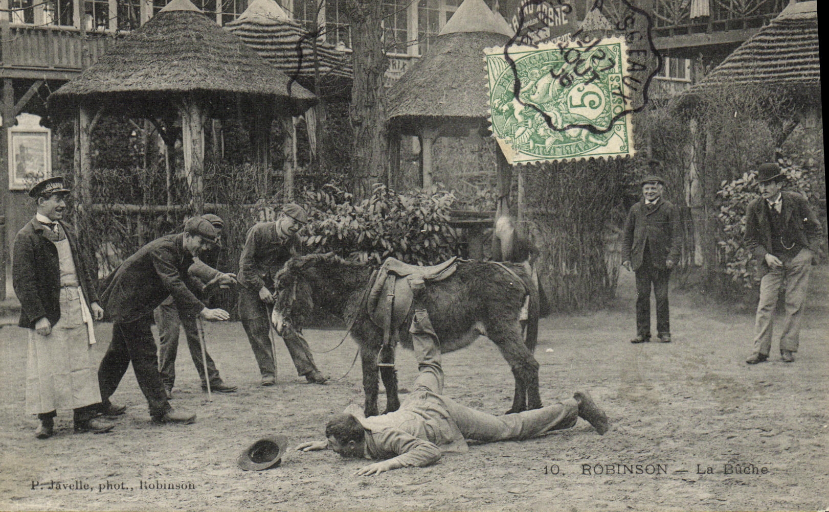 POSTAL Robinson de la VENDIMIA la cubierta