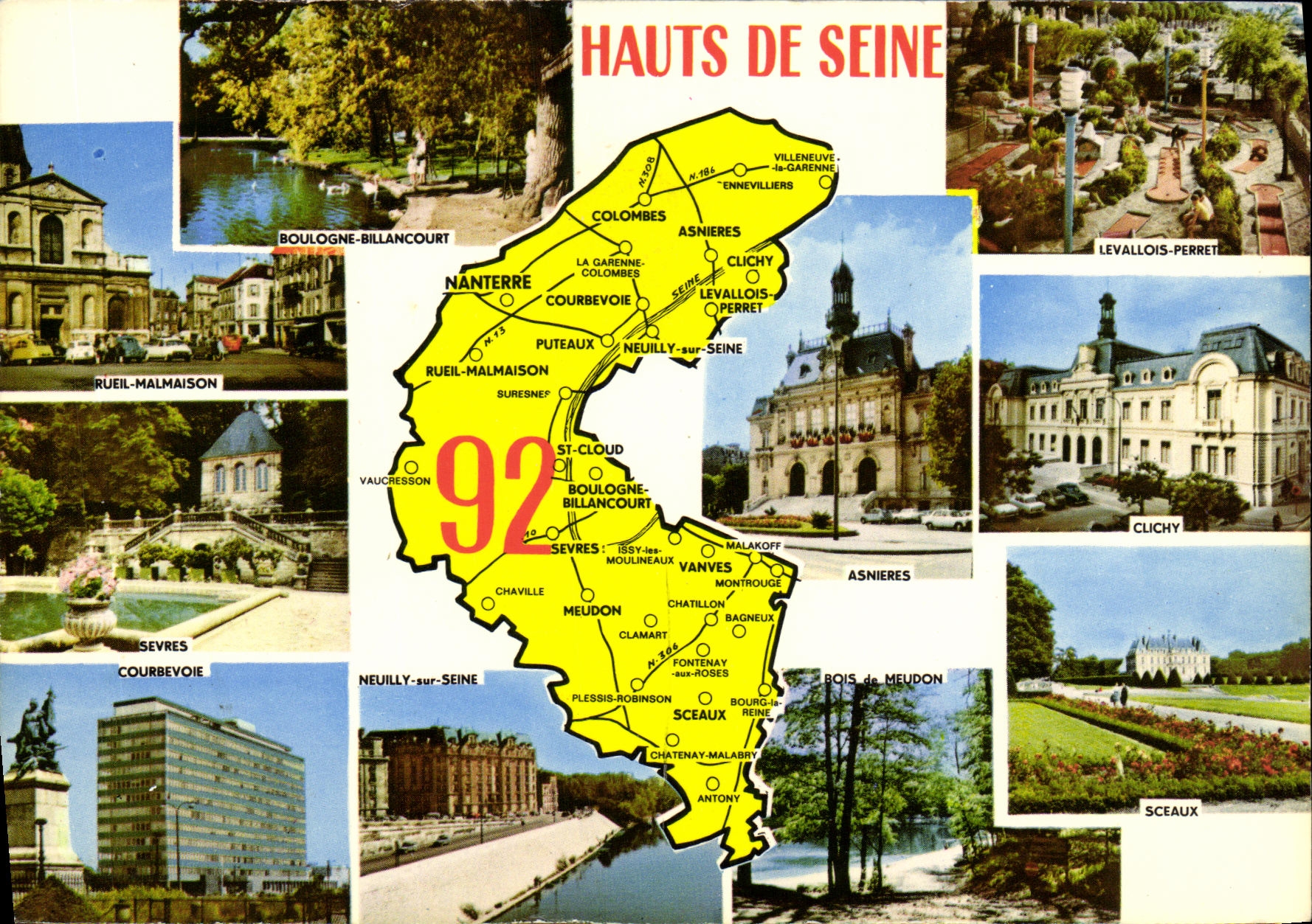 MODERN CARD Hauts de Seine Boulogne Billancourt Levallois Perret Rueil Malmaison Clichy Asnieres Seals
