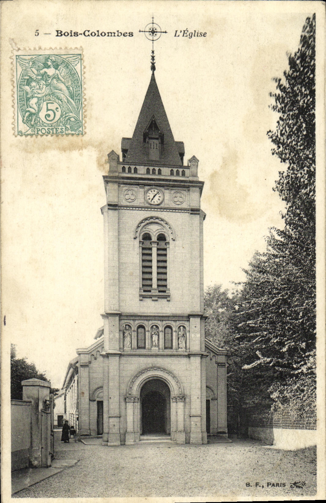 CPA Bois Colombes L Eglise
