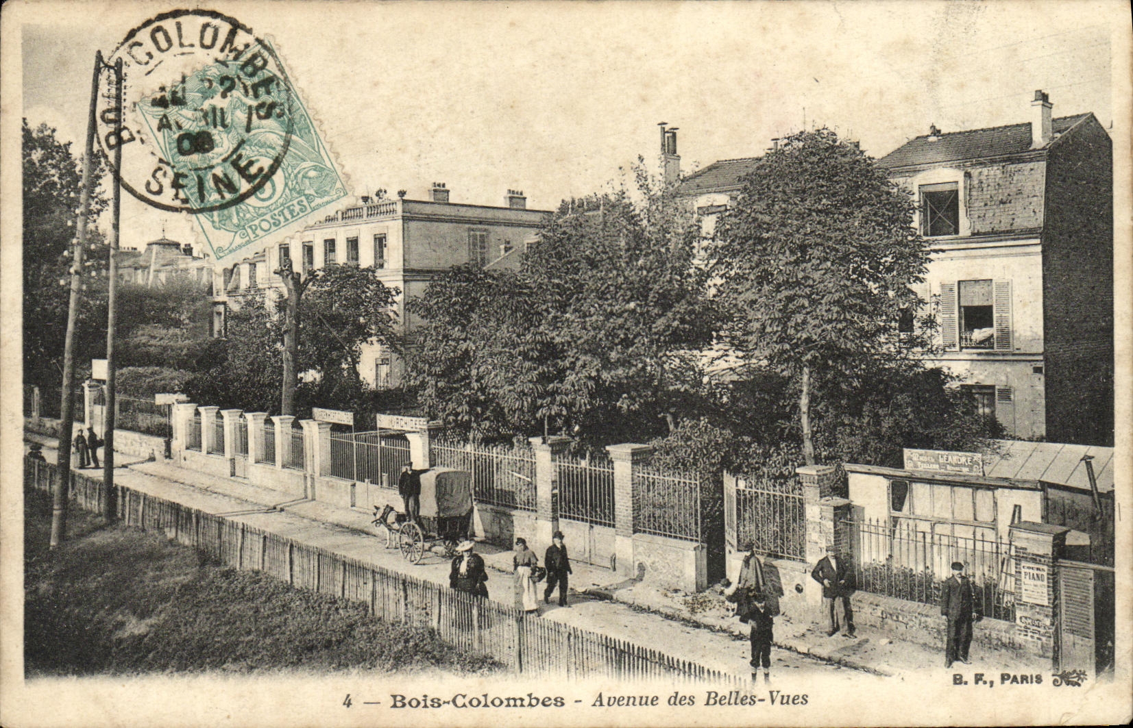CPA Bois Colombes Avenue des Belles Vues