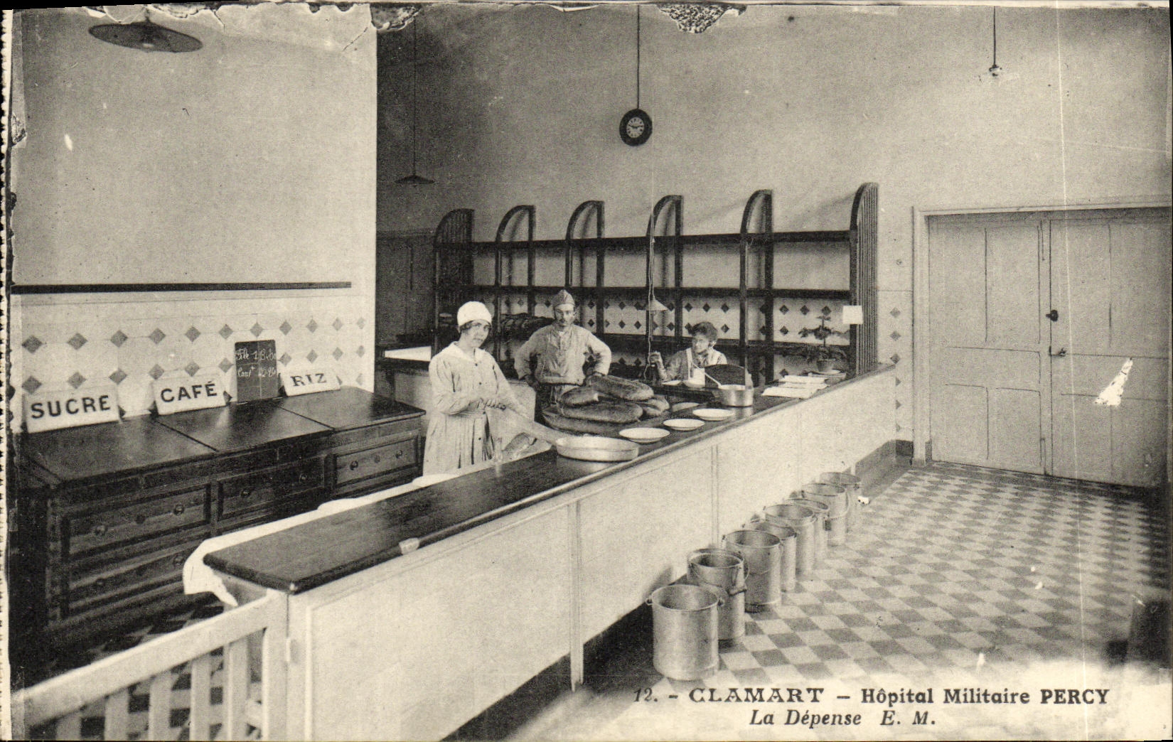 VINTAGE POSTCARD Clamart Percy Military hospital the Expenditure
