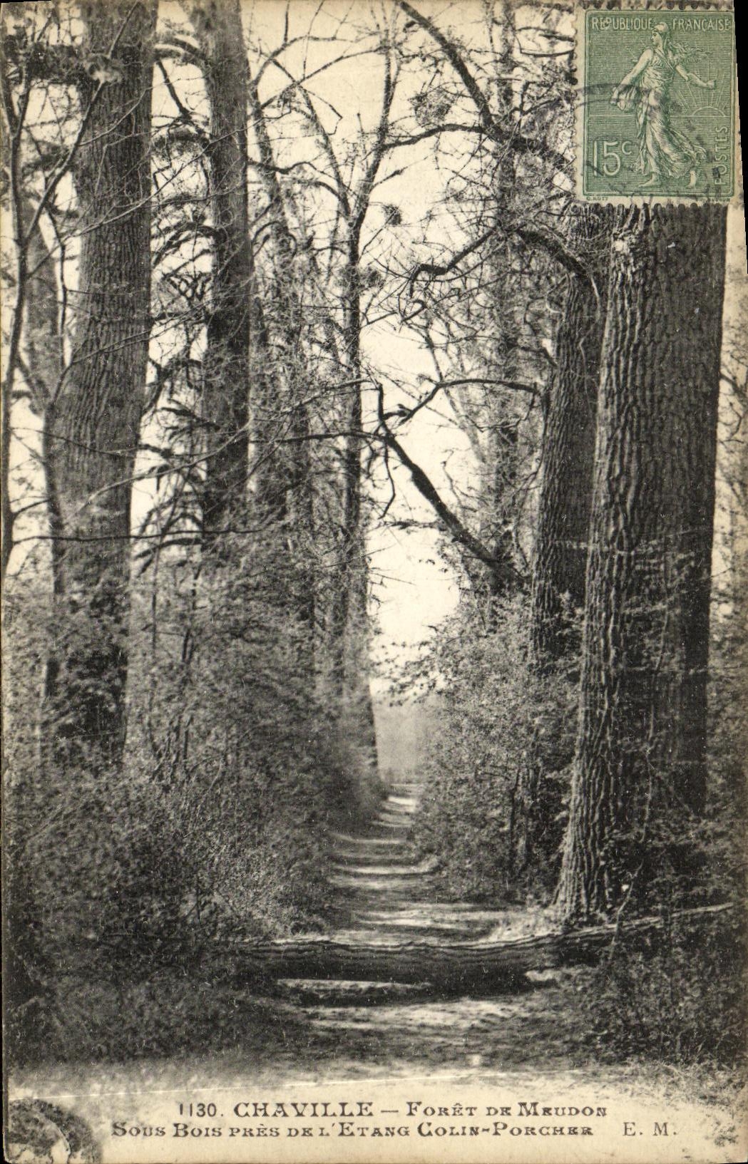 CPA Chaville Foret de Meudon Sous bois pres de l etang Colin Porcher