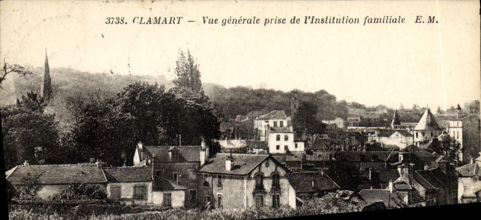 Opinion de Clamart de la POSTAL de la VENDIMIA tomada de L lnstitution de la familia