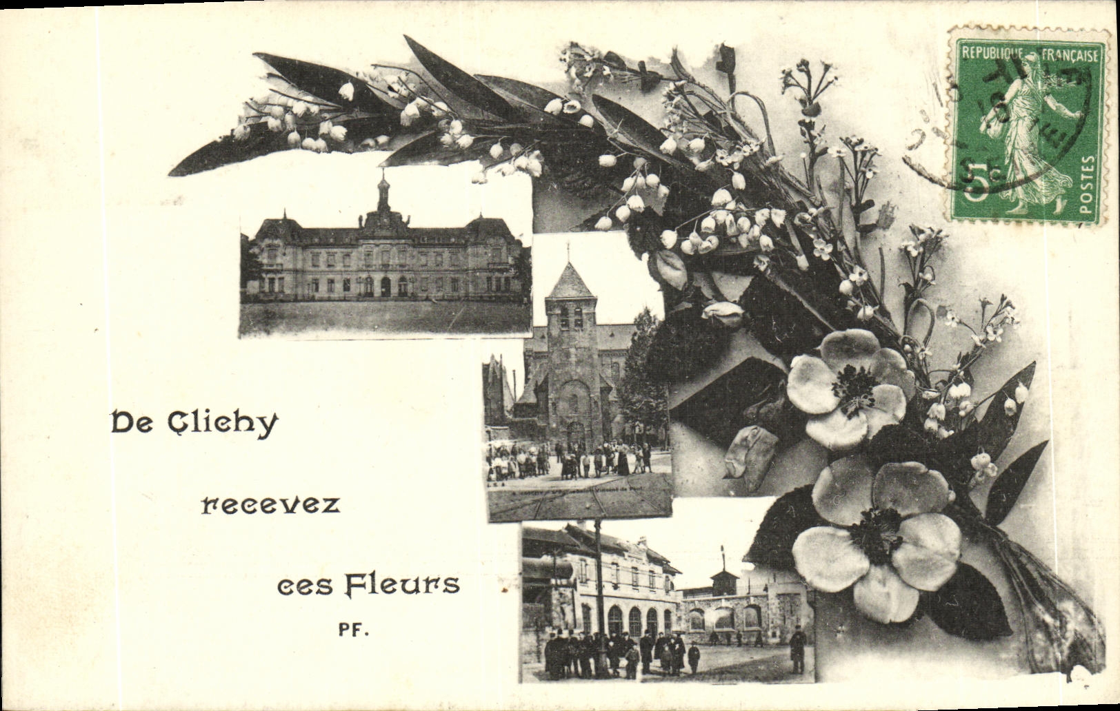 La POSTAL de la VENDIMIA de Clichy recibe los ees Fleurs