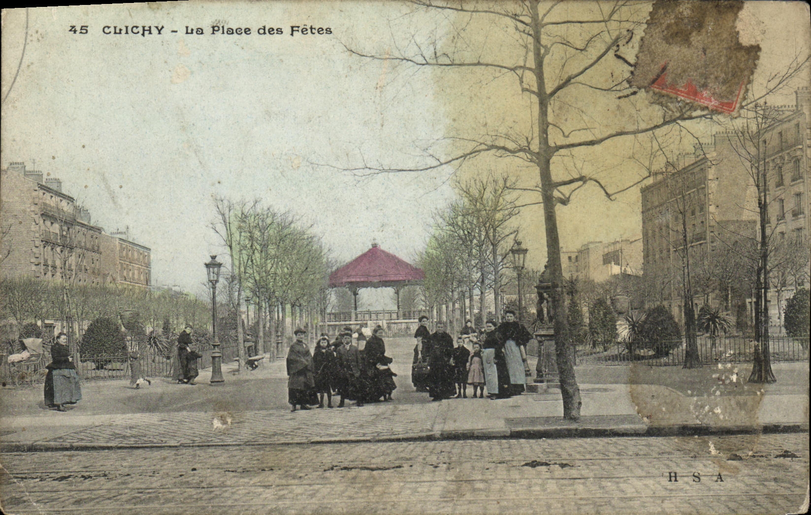 CPA Clichy La Place des Fetes