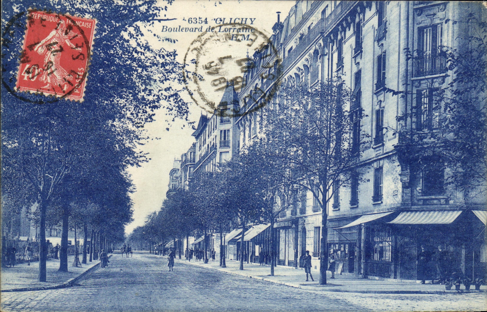 CPA Clichy Boulevard de lorraine 