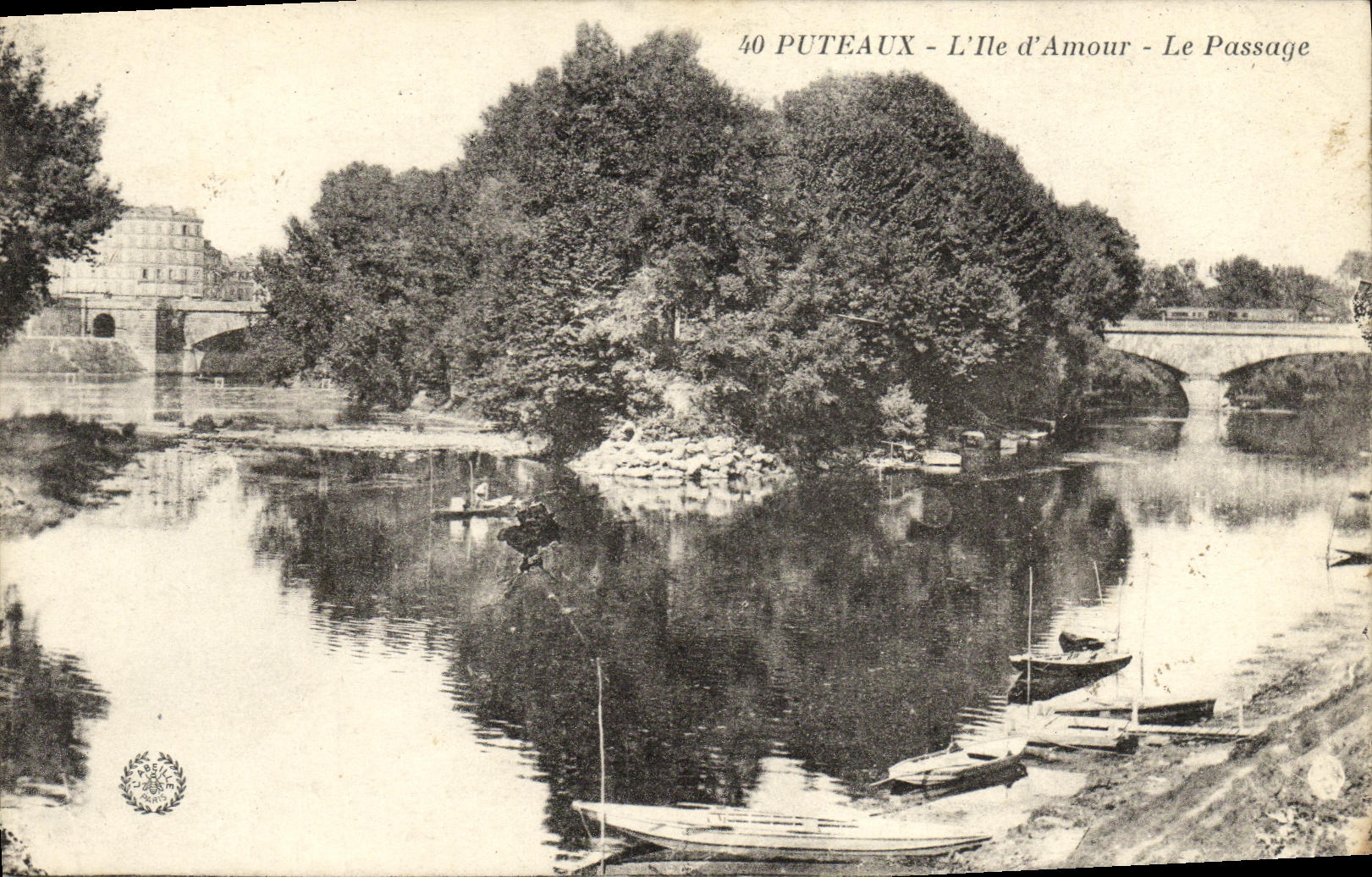 POSTAL Puteaux L amor de la VENDIMIA de D el paso