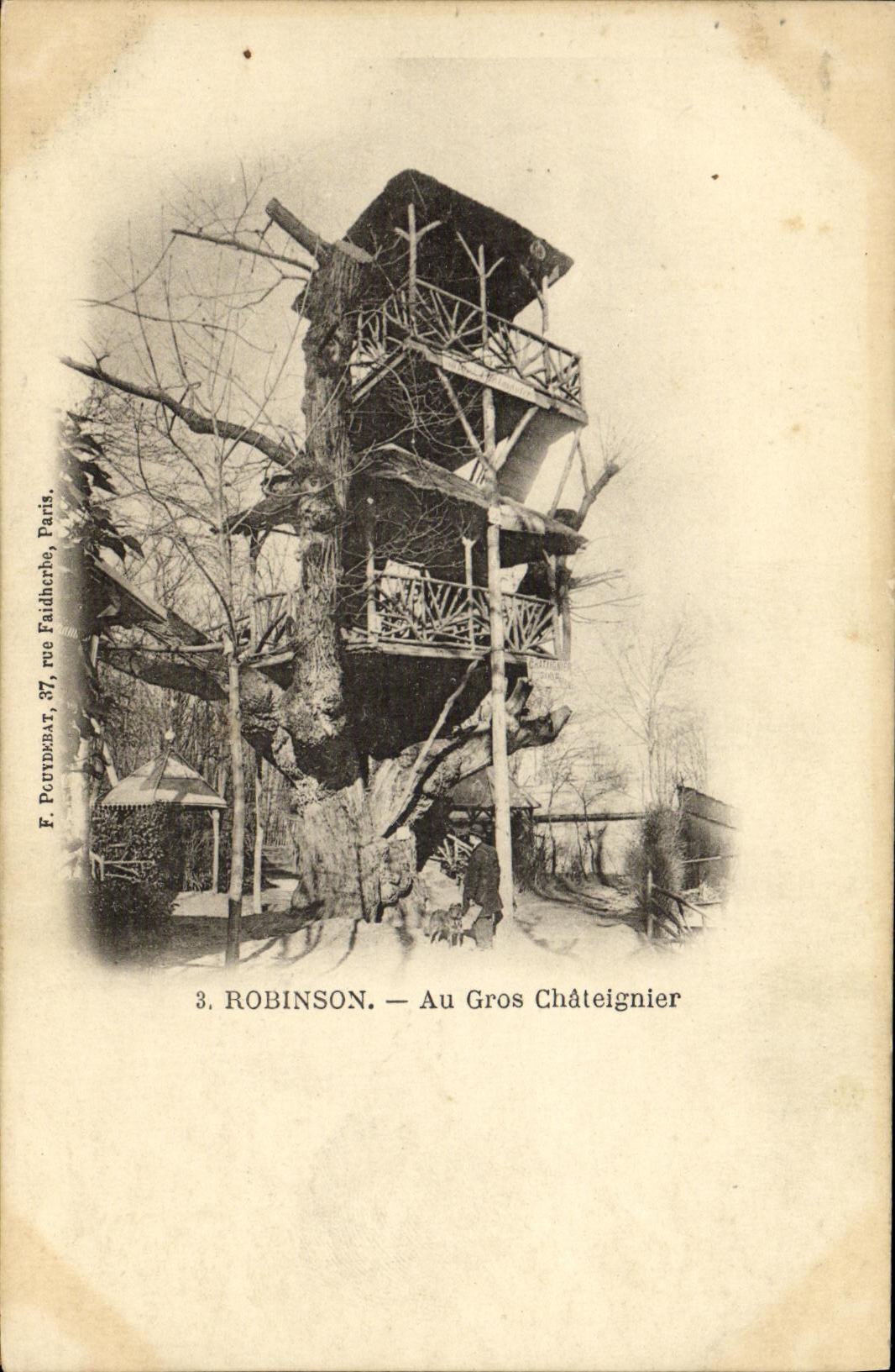 POSTAL Robinson de la VENDIMIA en Chateignier grande