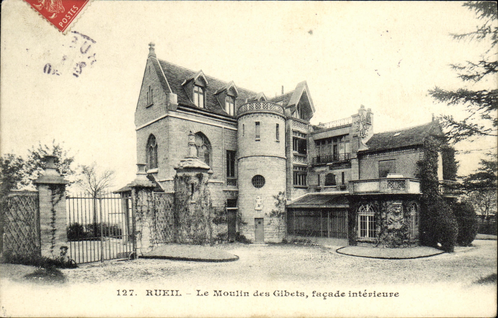 CPA Rueil Le Moulin des Gibets facade interieure