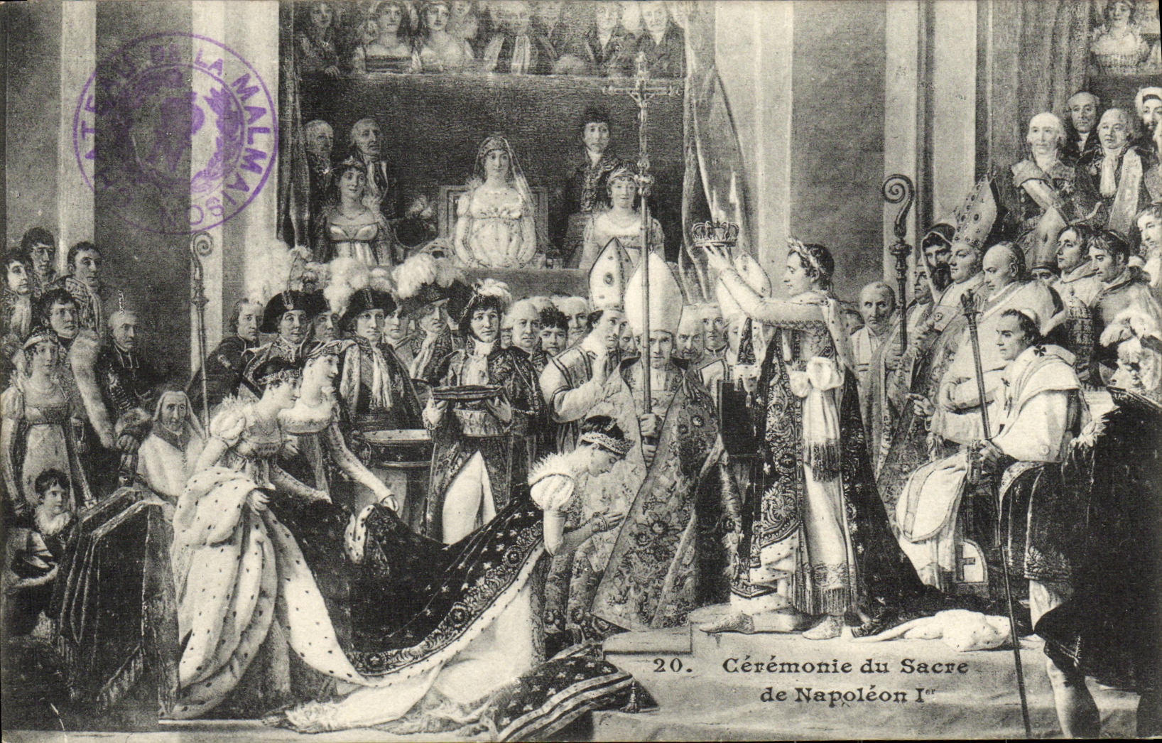 VINTAGE POSTCARD Cermonie of the Sacring of Napoleon L