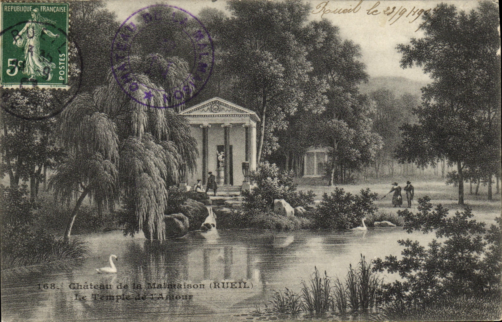 CPA Chateau de la Malmaison Temple de l Amour