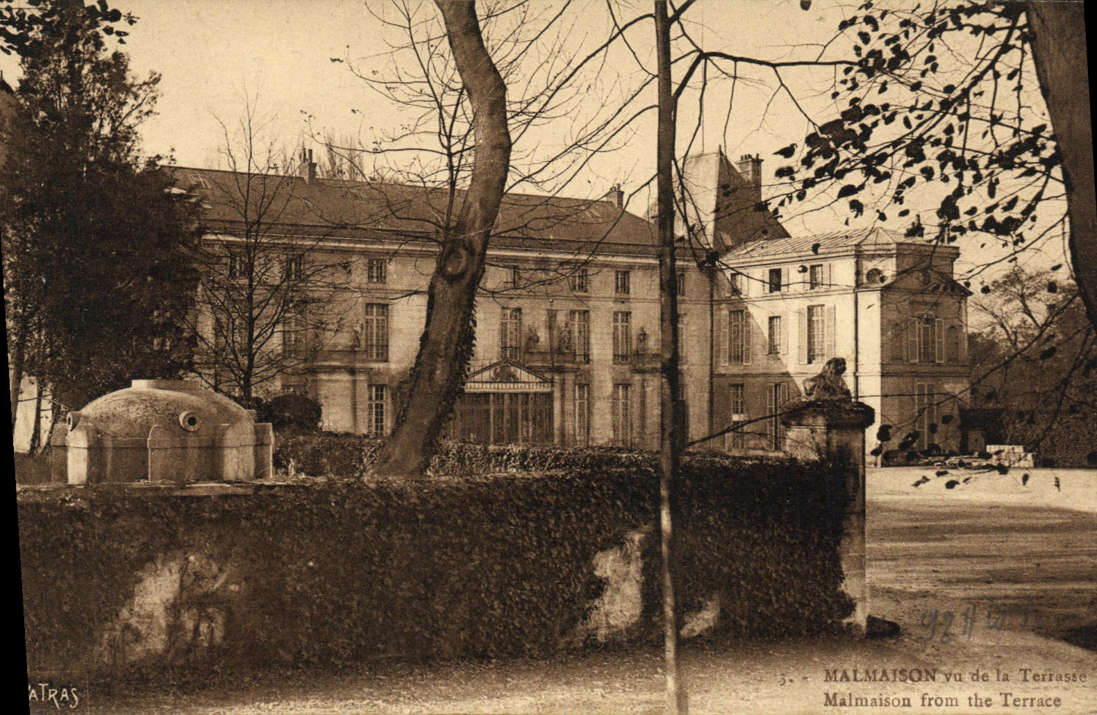 CPA Malmaison vu de la Terrasse