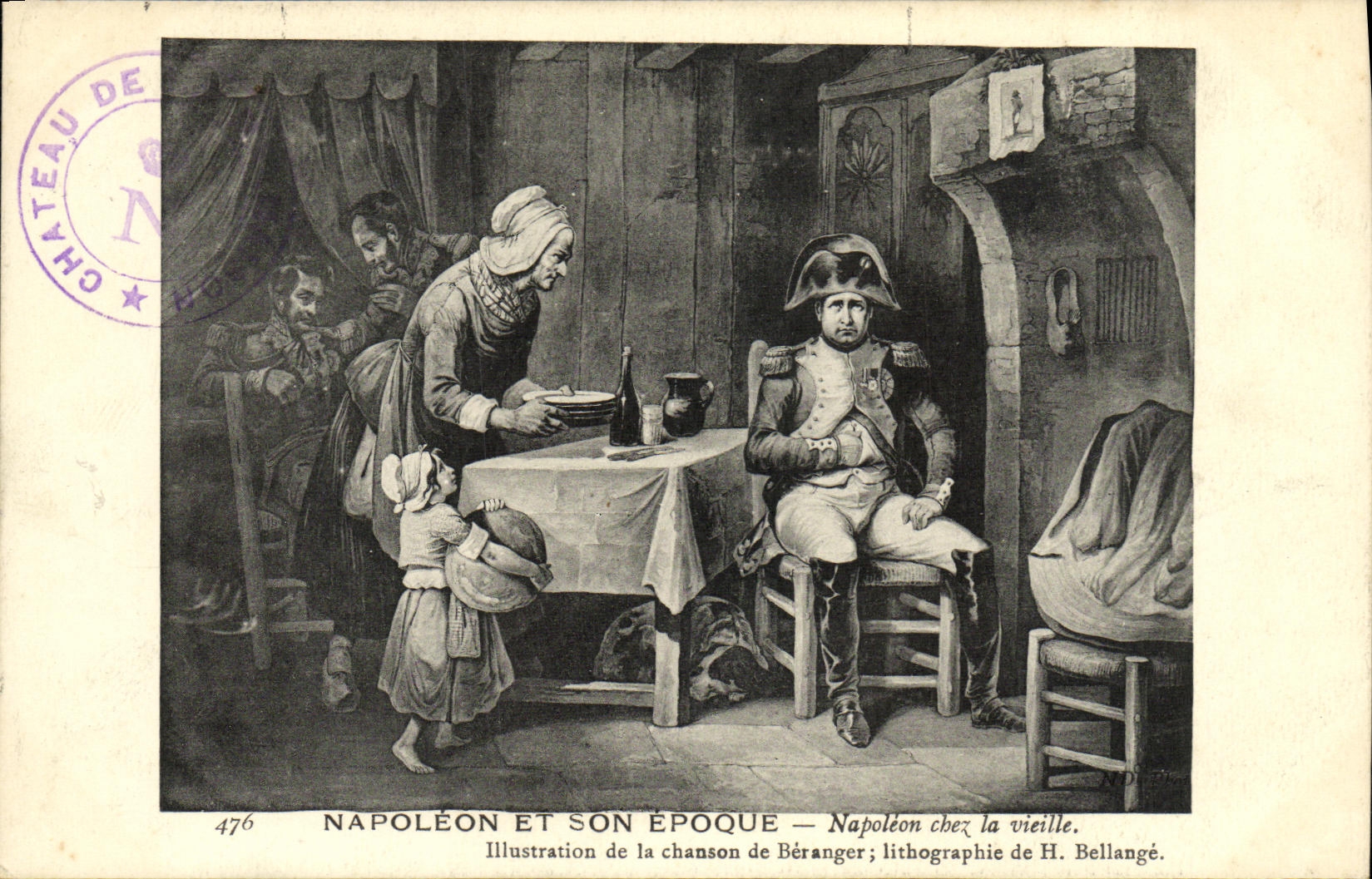 CPA Napolen et Son Epoque Napolen Chez la vieille