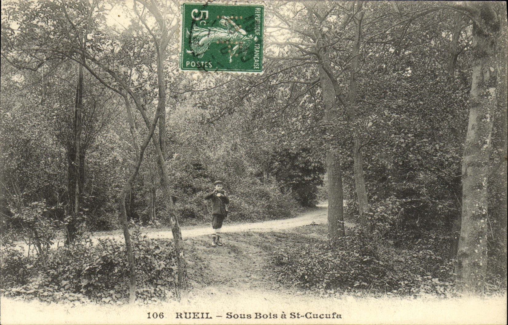 VINTAGE POSTCARD Rueil Under Bois has St Cucufa