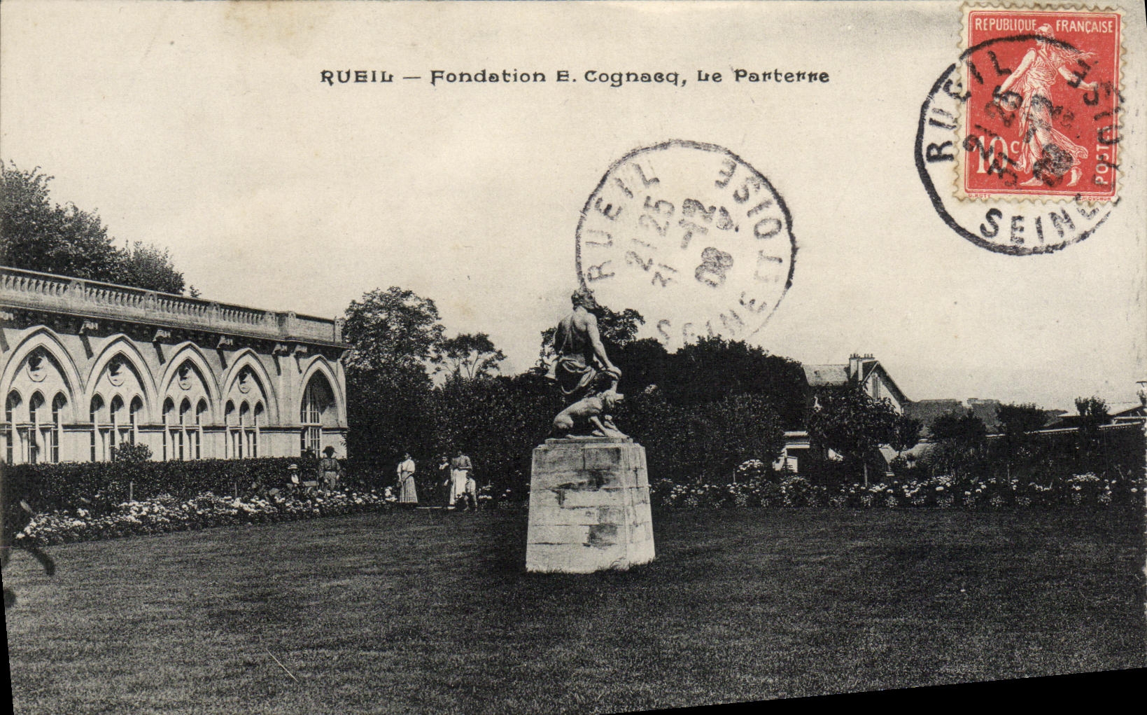 VINTAGE POSTCARD Rueil Cognacq Foundation the Floor