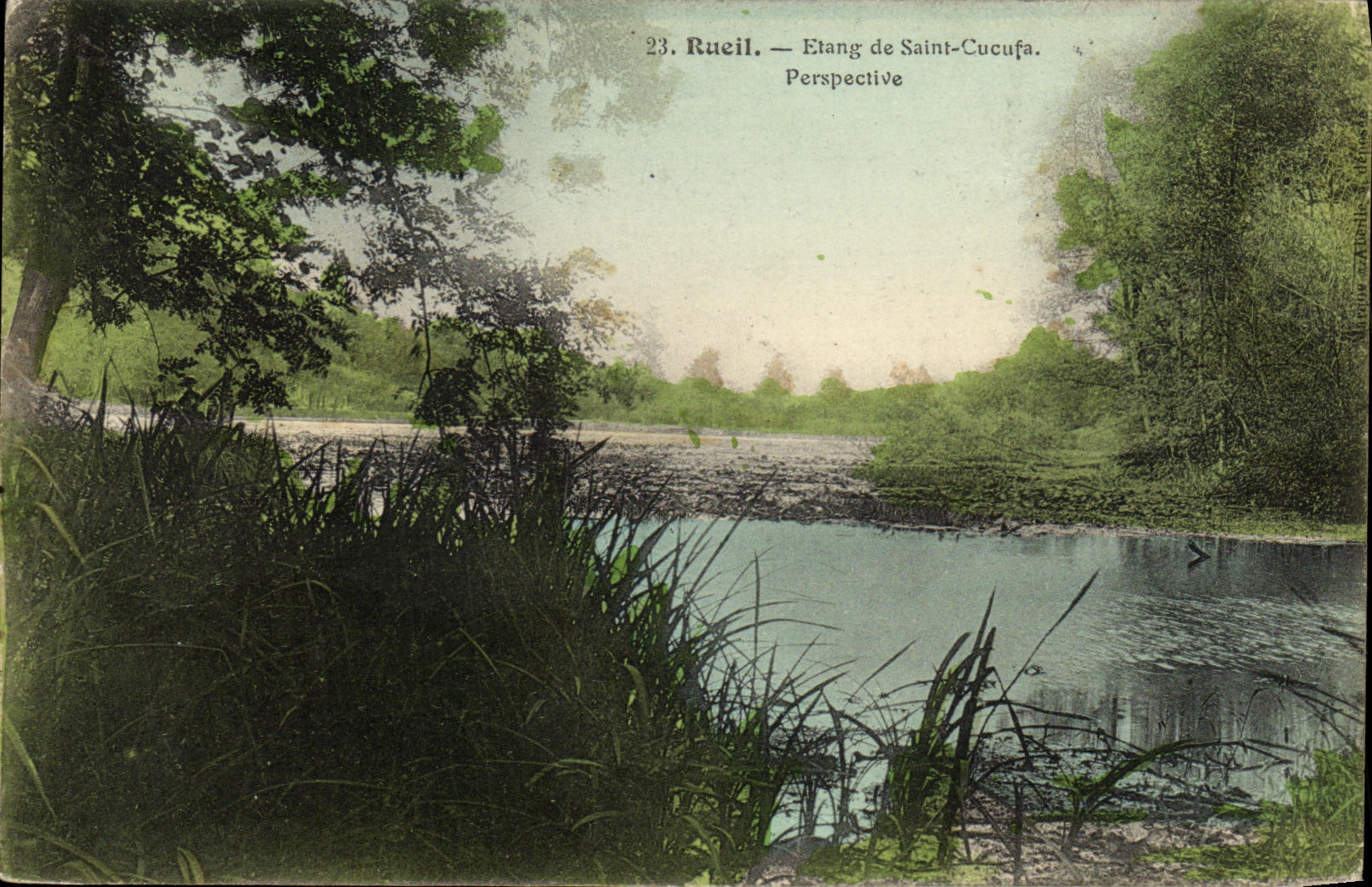 CPA Ruiel Etang de Saint Cucufa Perspective
