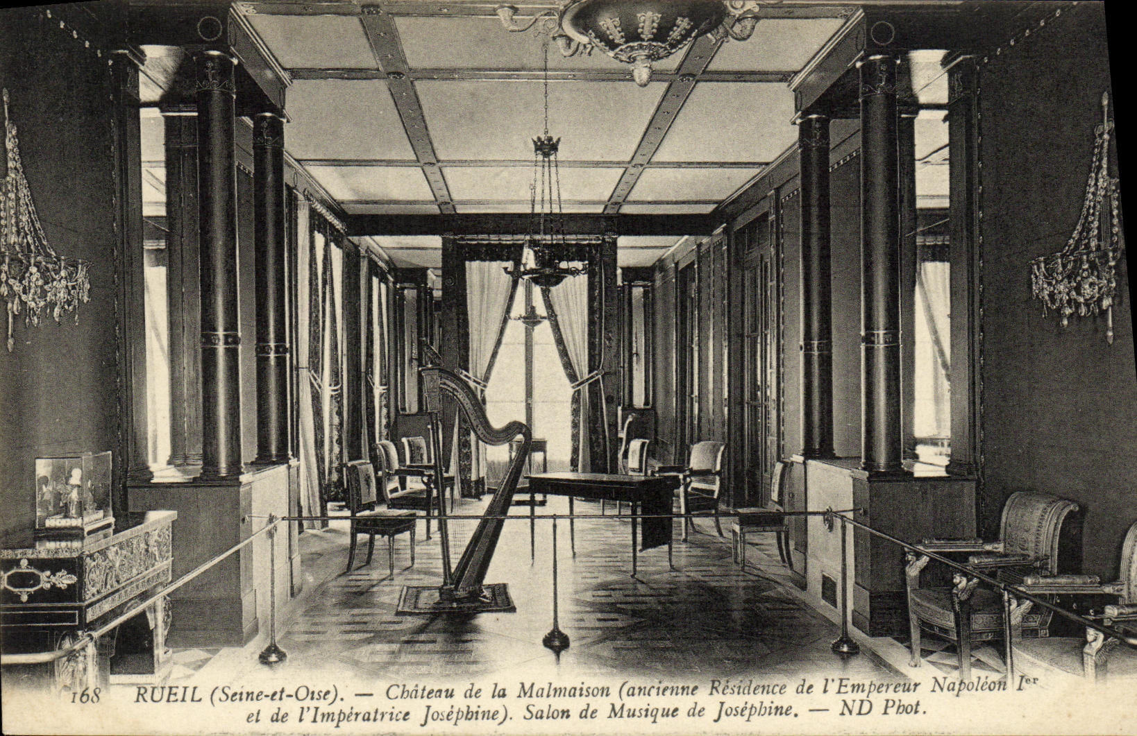 CPA Rueil Chateau de la Malmaison Salon de musique de Josephine