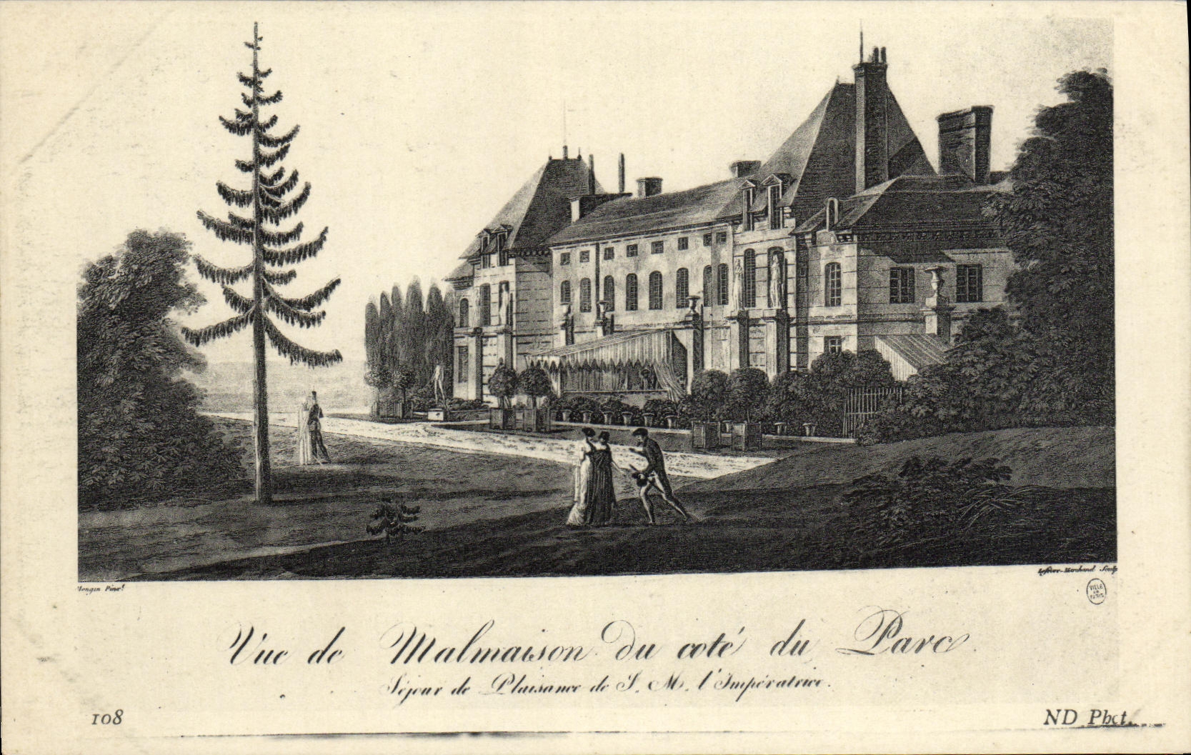 CPA Vue de Malmaison du cote du parc