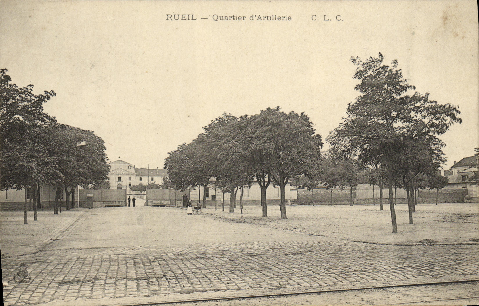 CPA Rueil Quartier d Artillerie Militaria