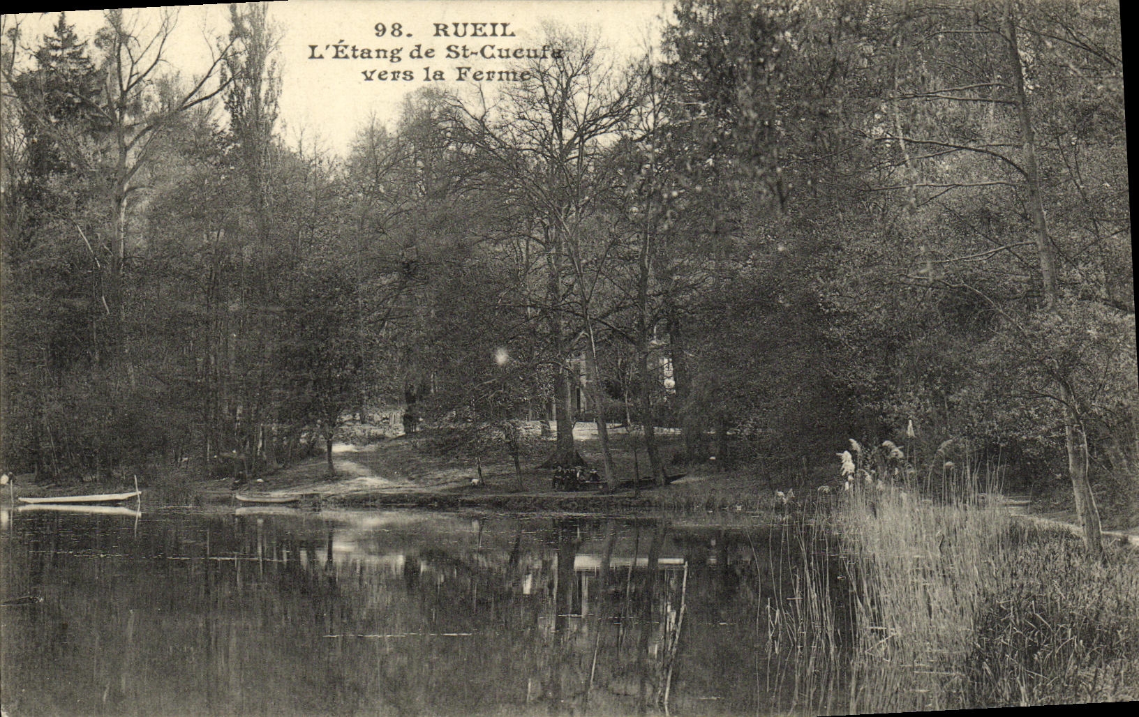 CPA Rueil L Etang de St Cucufa vers la Ferme